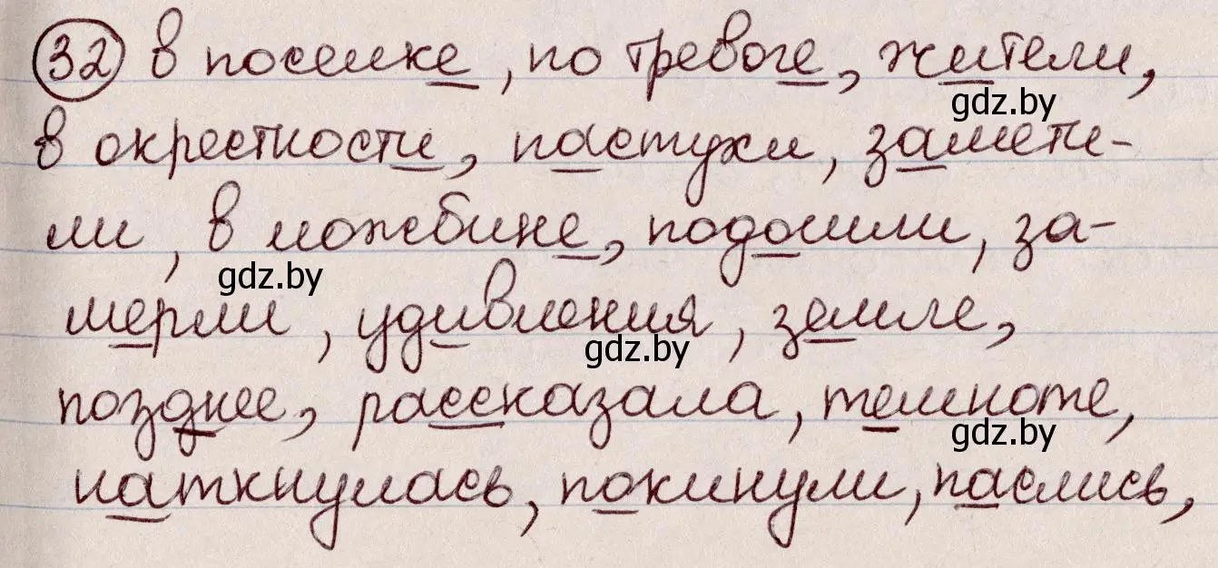 Решение номер 32 (страница 21) гдз по русскому языку 6 класс Мурина, Игнатович, учебник