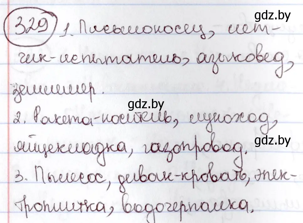 Решение номер 329 (страница 153) гдз по русскому языку 6 класс Мурина, Игнатович, учебник