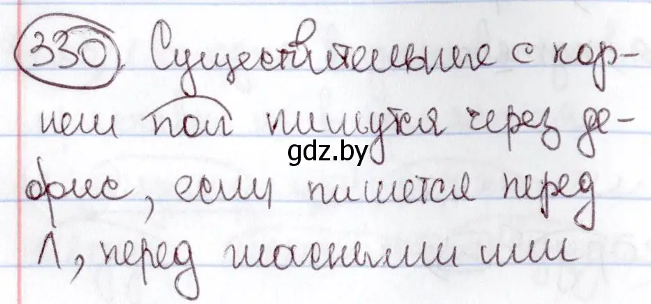 Решение номер 330 (страница 153) гдз по русскому языку 6 класс Мурина, Игнатович, учебник