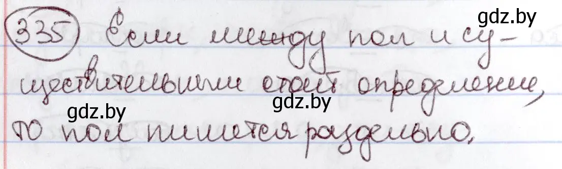 Решение номер 335 (страница 155) гдз по русскому языку 6 класс Мурина, Игнатович, учебник