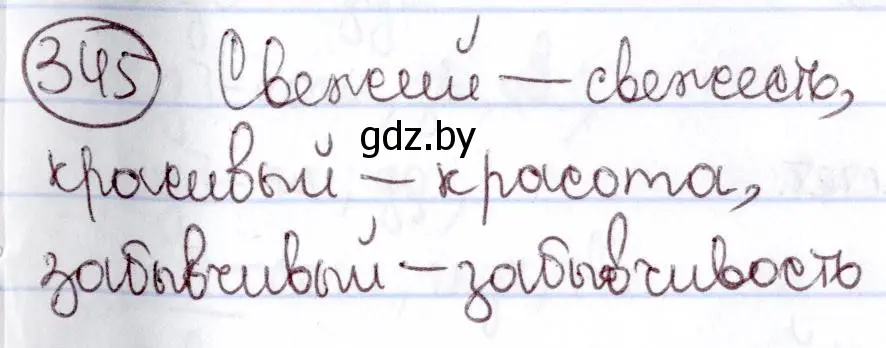 Решение номер 345 (страница 159) гдз по русскому языку 6 класс Мурина, Игнатович, учебник
