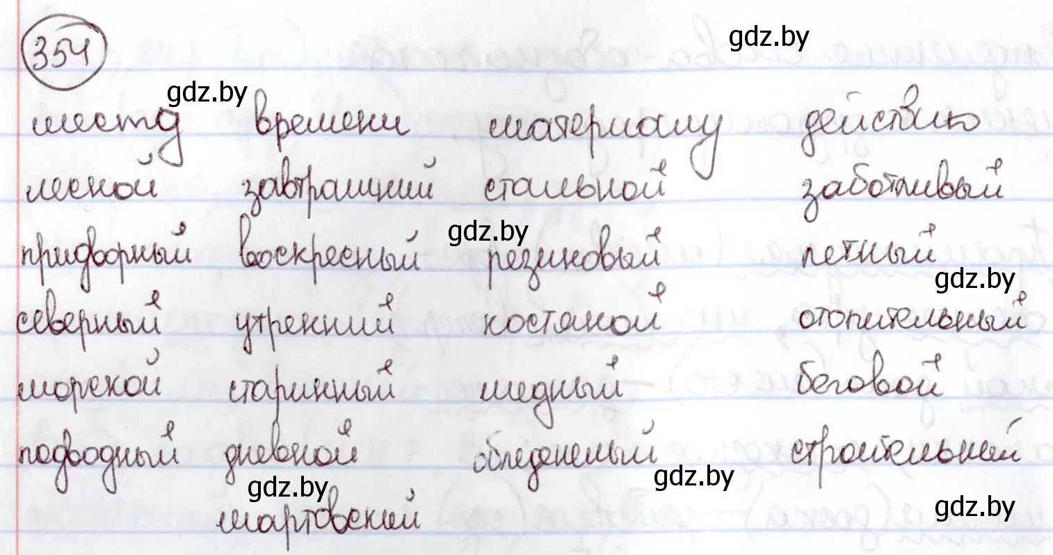 Решение номер 354 (страница 163) гдз по русскому языку 6 класс Мурина, Игнатович, учебник