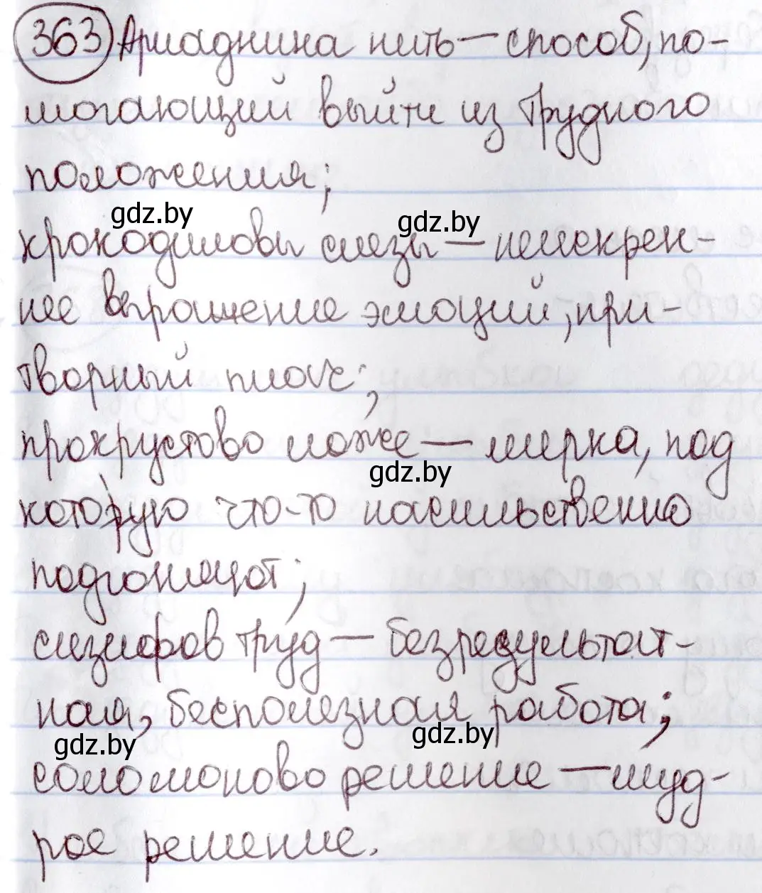 Решение номер 363 (страница 166) гдз по русскому языку 6 класс Мурина, Игнатович, учебник