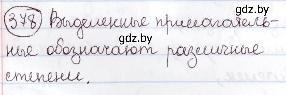 Решение номер 378 (страница 171) гдз по русскому языку 6 класс Мурина, Игнатович, учебник