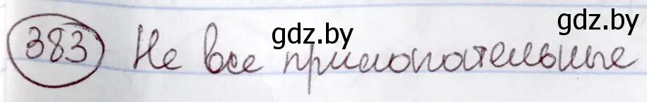 Решение номер 383 (страница 174) гдз по русскому языку 6 класс Мурина, Игнатович, учебник