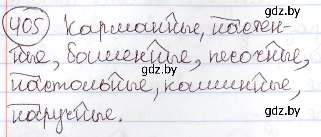 Решение номер 405 (страница 182) гдз по русскому языку 6 класс Мурина, Игнатович, учебник