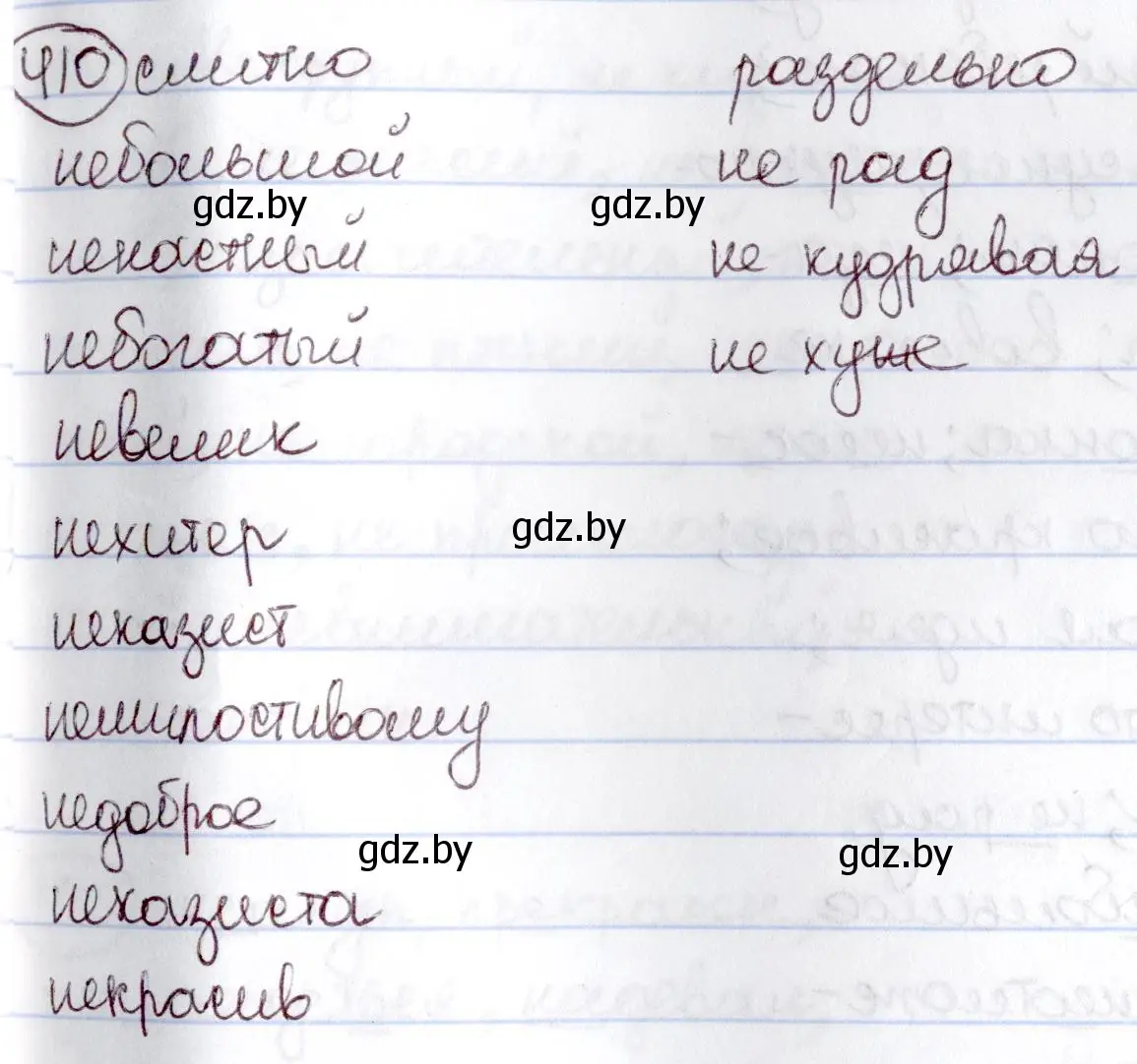 Решение номер 410 (страница 184) гдз по русскому языку 6 класс Мурина, Игнатович, учебник