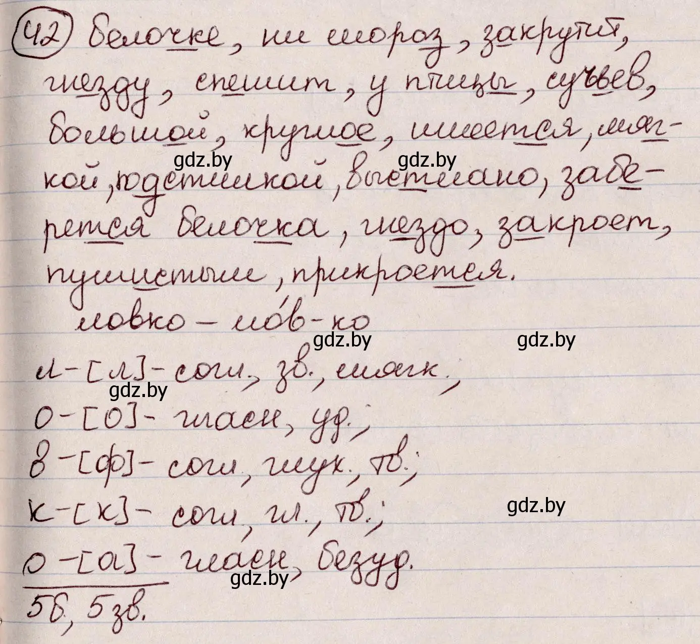 Решение номер 42 (страница 27) гдз по русскому языку 6 класс Мурина, Игнатович, учебник