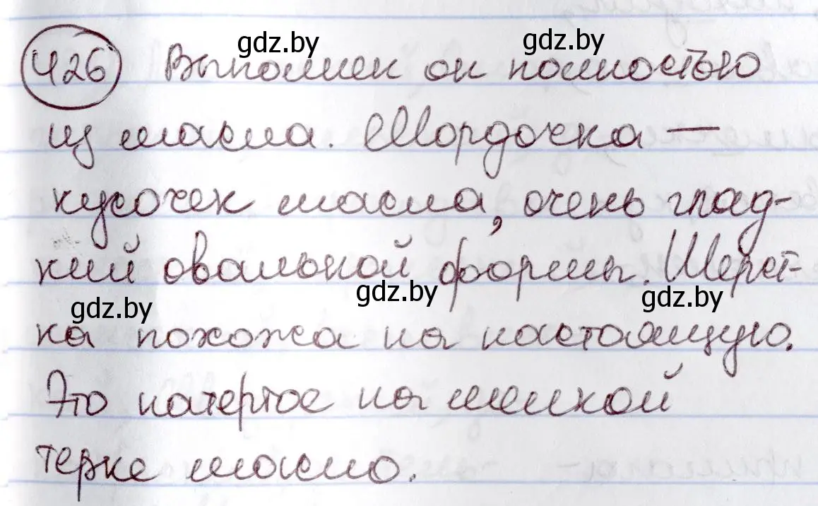 Решение номер 426 (страница 190) гдз по русскому языку 6 класс Мурина, Игнатович, учебник