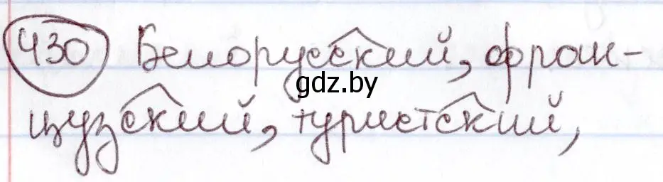 Решение номер 430 (страница 192) гдз по русскому языку 6 класс Мурина, Игнатович, учебник