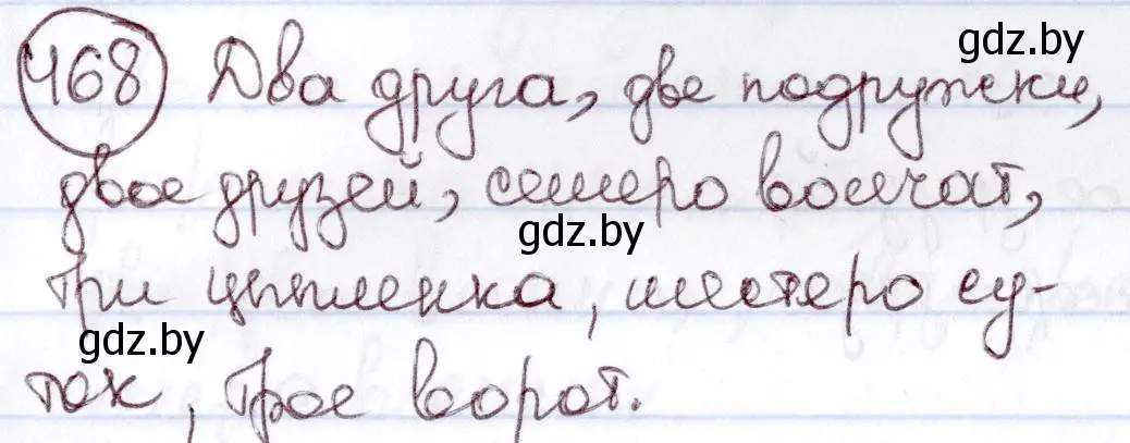 Решение номер 468 (страница 206) гдз по русскому языку 6 класс Мурина, Игнатович, учебник