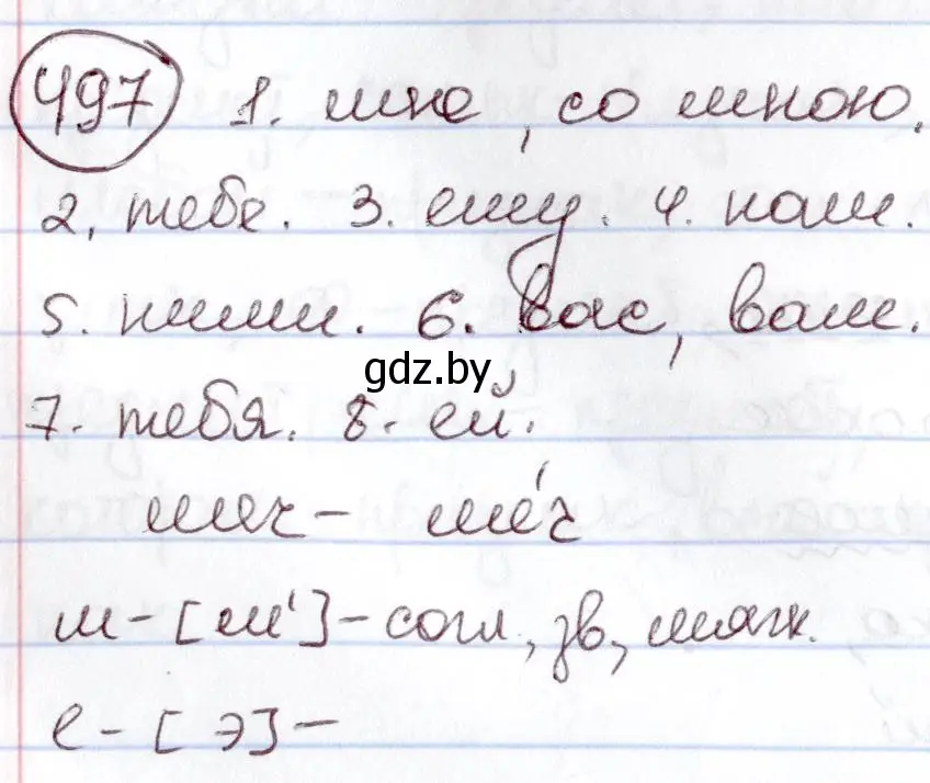 Решение номер 497 (страница 215) гдз по русскому языку 6 класс Мурина, Игнатович, учебник