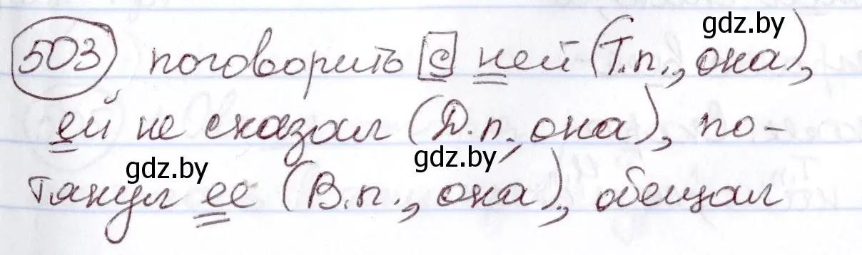 Решение номер 503 (страница 216) гдз по русскому языку 6 класс Мурина, Игнатович, учебник