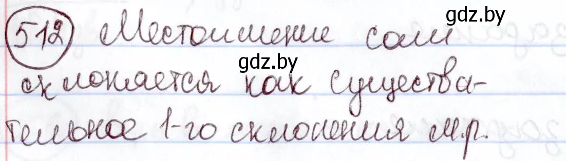 Решение номер 512 (страница 219) гдз по русскому языку 6 класс Мурина, Игнатович, учебник