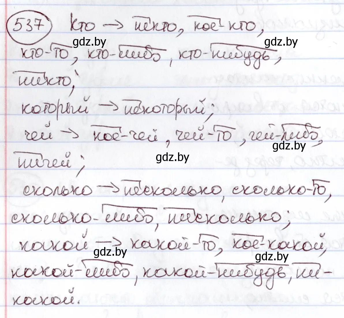 Решение номер 537 (страница 226) гдз по русскому языку 6 класс Мурина, Игнатович, учебник