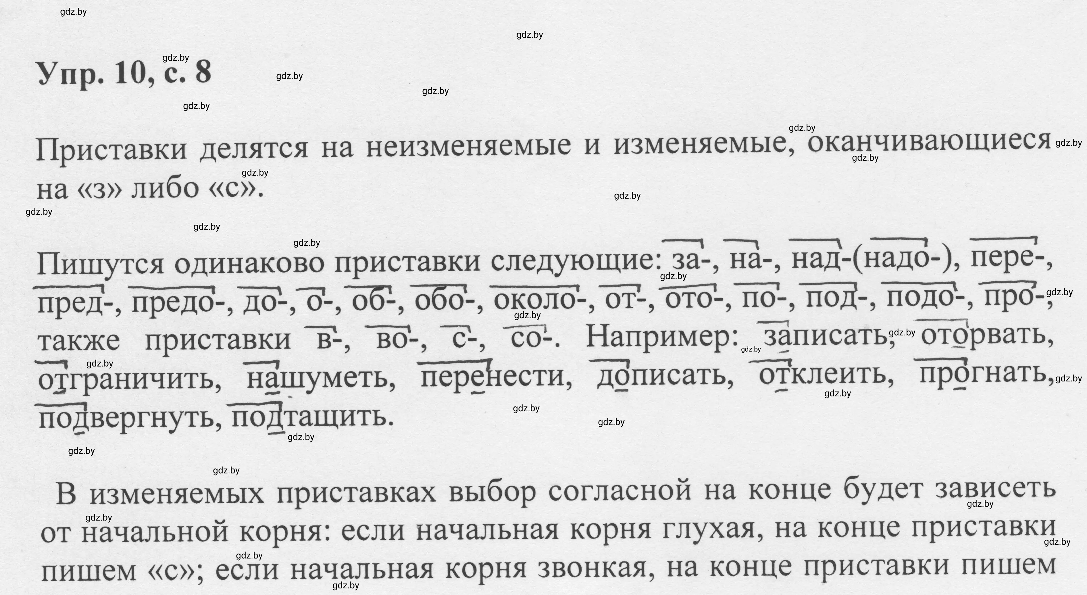 Решение 2. номер 10 (страница 8) гдз по русскому языку 6 класс Мурина, Игнатович, учебник