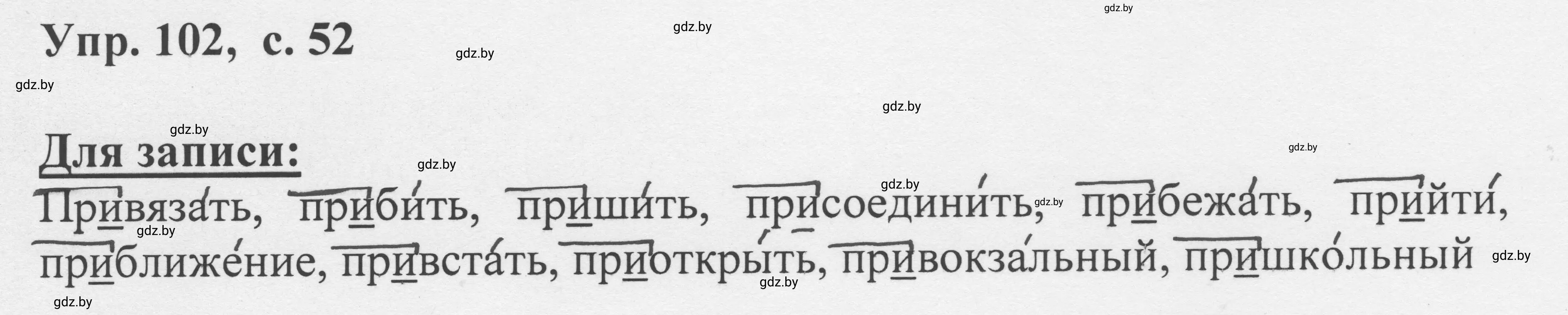 Решение 2. номер 102 (страница 52) гдз по русскому языку 6 класс Мурина, Игнатович, учебник