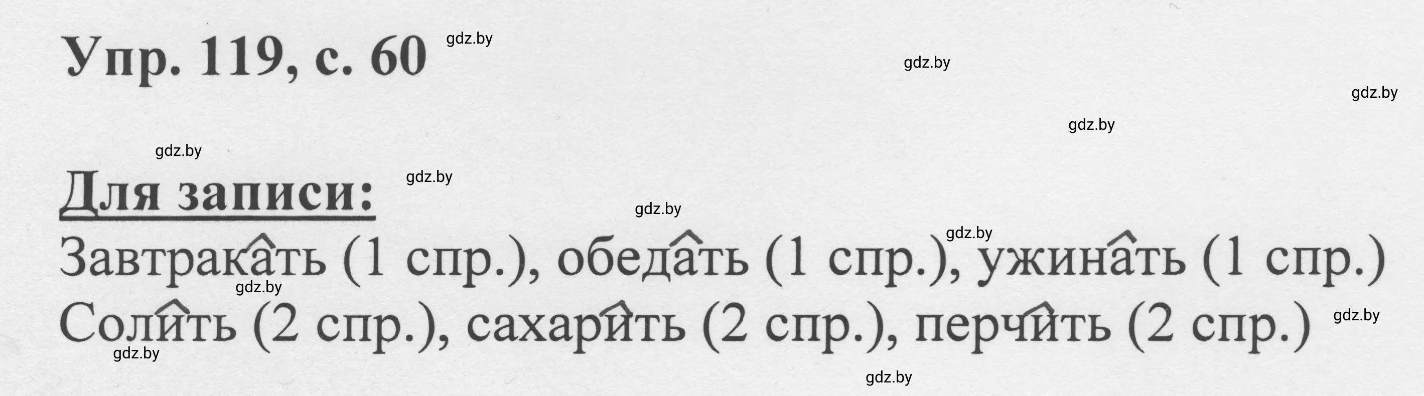 Решение 2. номер 119 (страница 60) гдз по русскому языку 6 класс Мурина, Игнатович, учебник