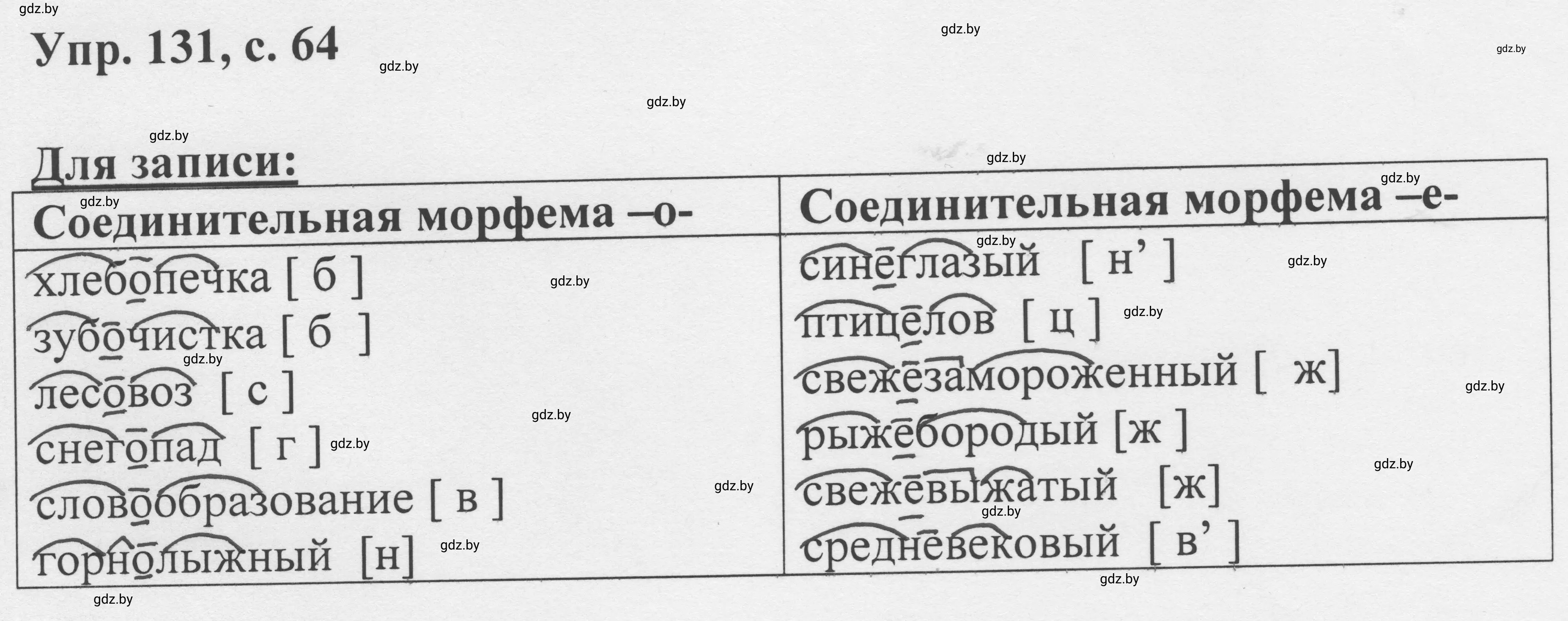 Решение 2. номер 131 (страница 64) гдз по русскому языку 6 класс Мурина, Игнатович, учебник