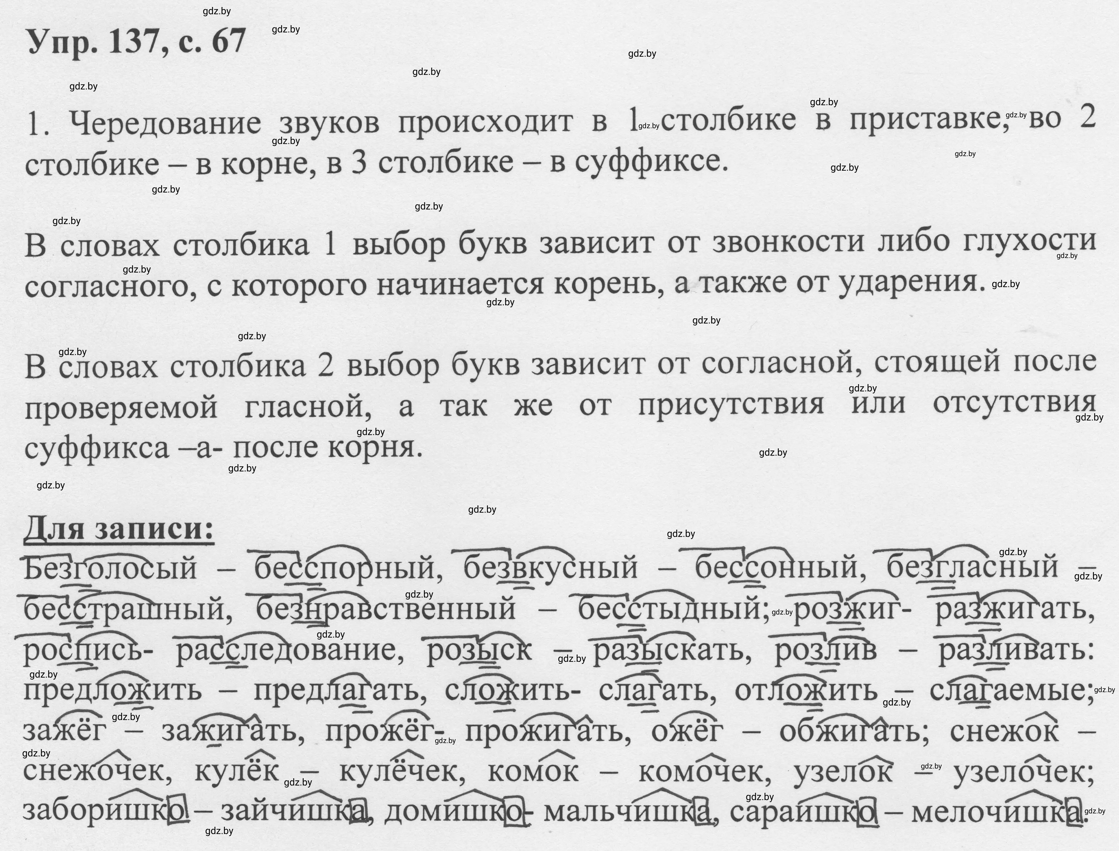 Решение 2. номер 137 (страница 67) гдз по русскому языку 6 класс Мурина, Игнатович, учебник