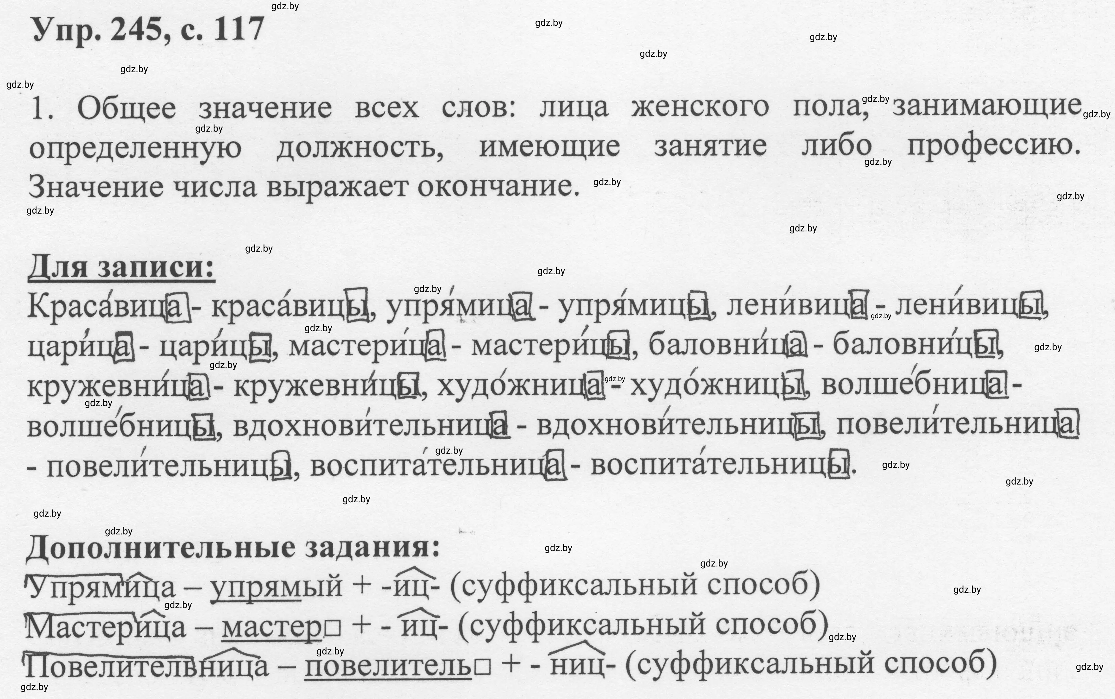 Решение 2. номер 245 (страница 117) гдз по русскому языку 6 класс Мурина, Игнатович, учебник