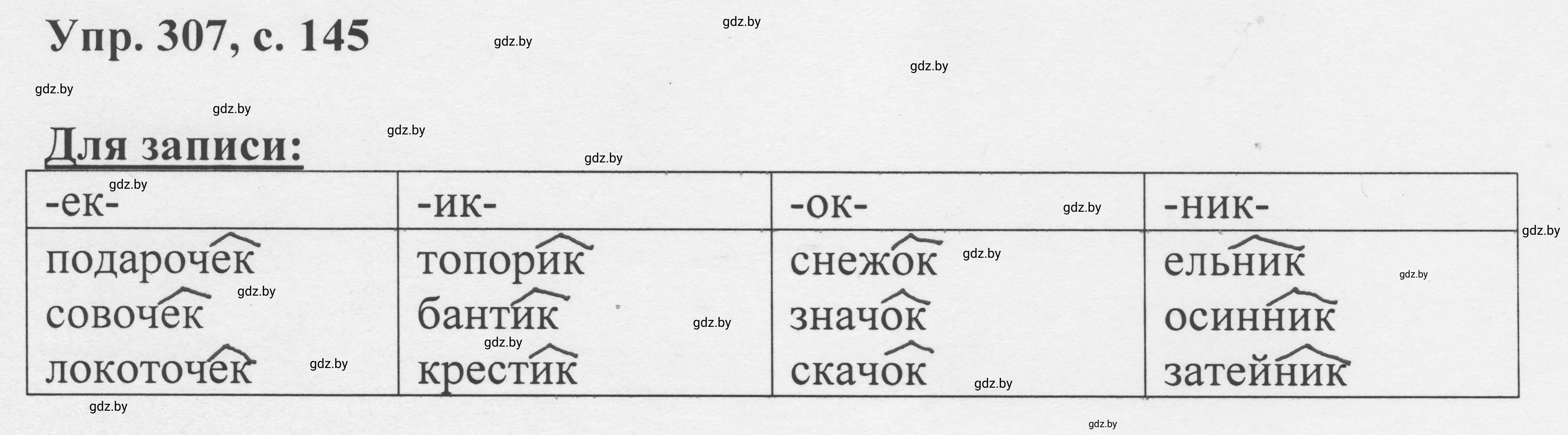 Решение 2. номер 307 (страница 145) гдз по русскому языку 6 класс Мурина, Игнатович, учебник