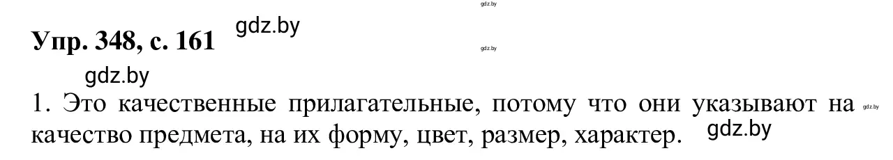 Решение 2. номер 348 (страница 161) гдз по русскому языку 6 класс Мурина, Игнатович, учебник