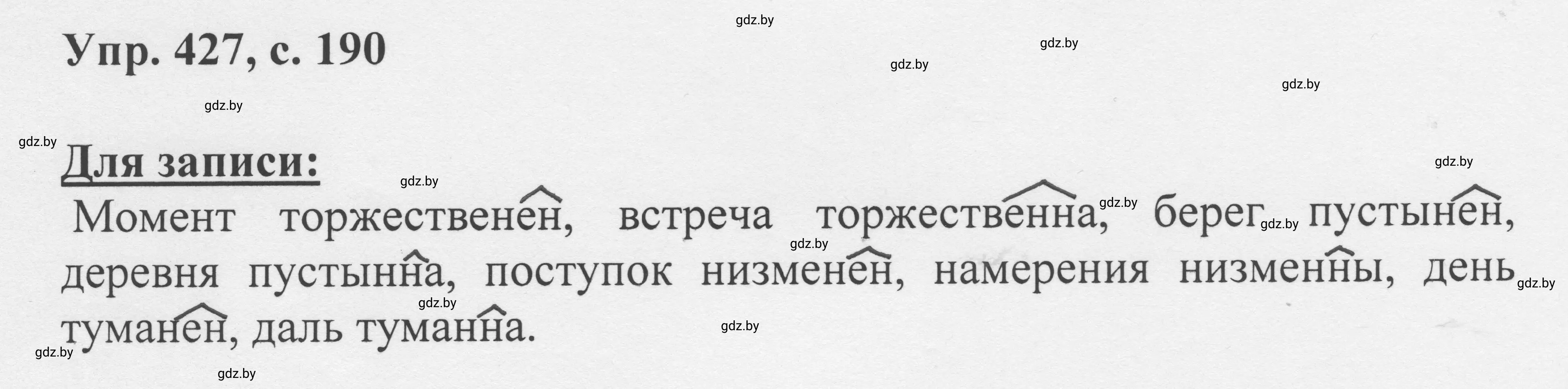 Решение 2. номер 427 (страница 190) гдз по русскому языку 6 класс Мурина, Игнатович, учебник