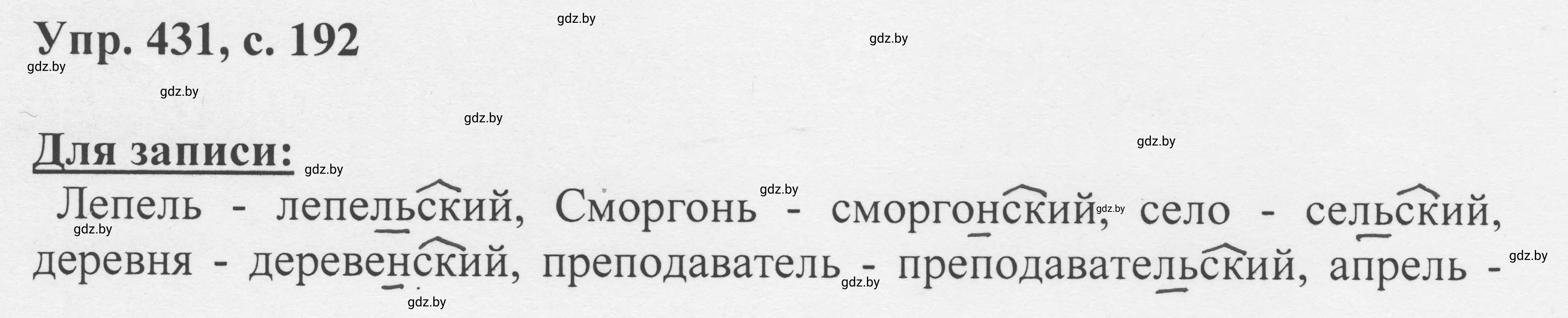 Решение 2. номер 431 (страница 192) гдз по русскому языку 6 класс Мурина, Игнатович, учебник