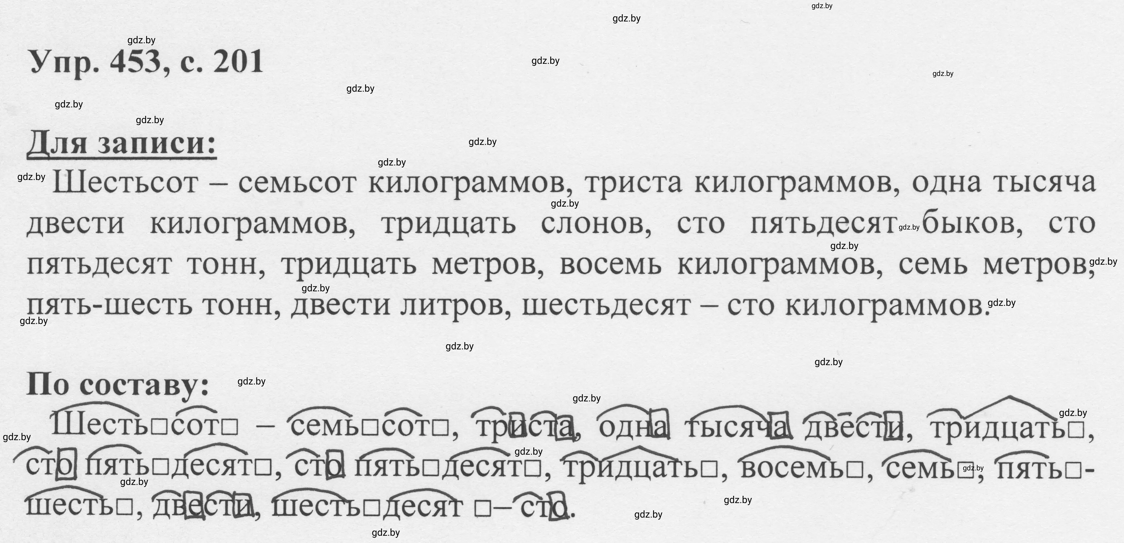 Решение 2. номер 453 (страница 201) гдз по русскому языку 6 класс Мурина, Игнатович, учебник