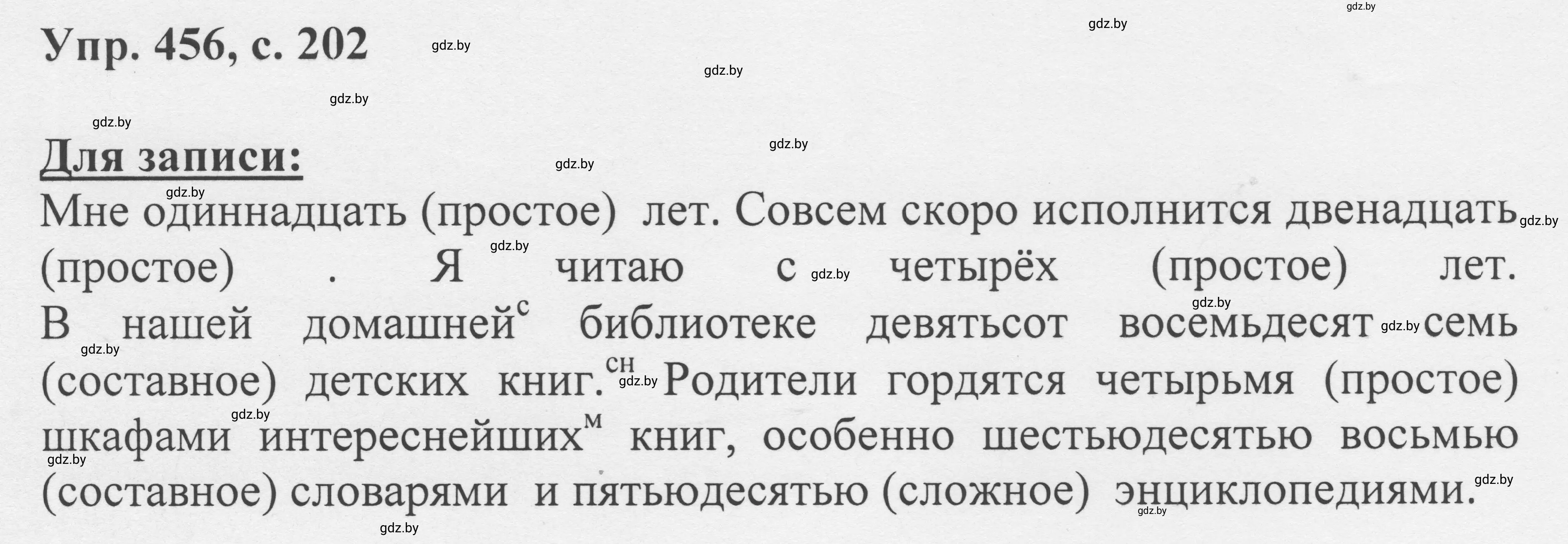 Решение 2. номер 456 (страница 202) гдз по русскому языку 6 класс Мурина, Игнатович, учебник