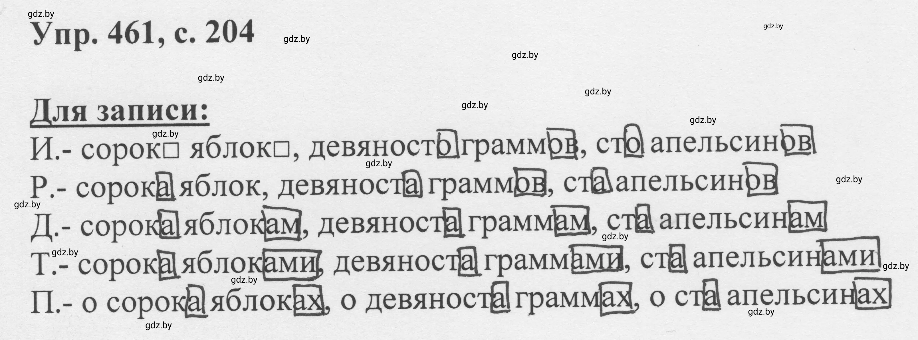 Решение 2. номер 461 (страница 204) гдз по русскому языку 6 класс Мурина, Игнатович, учебник