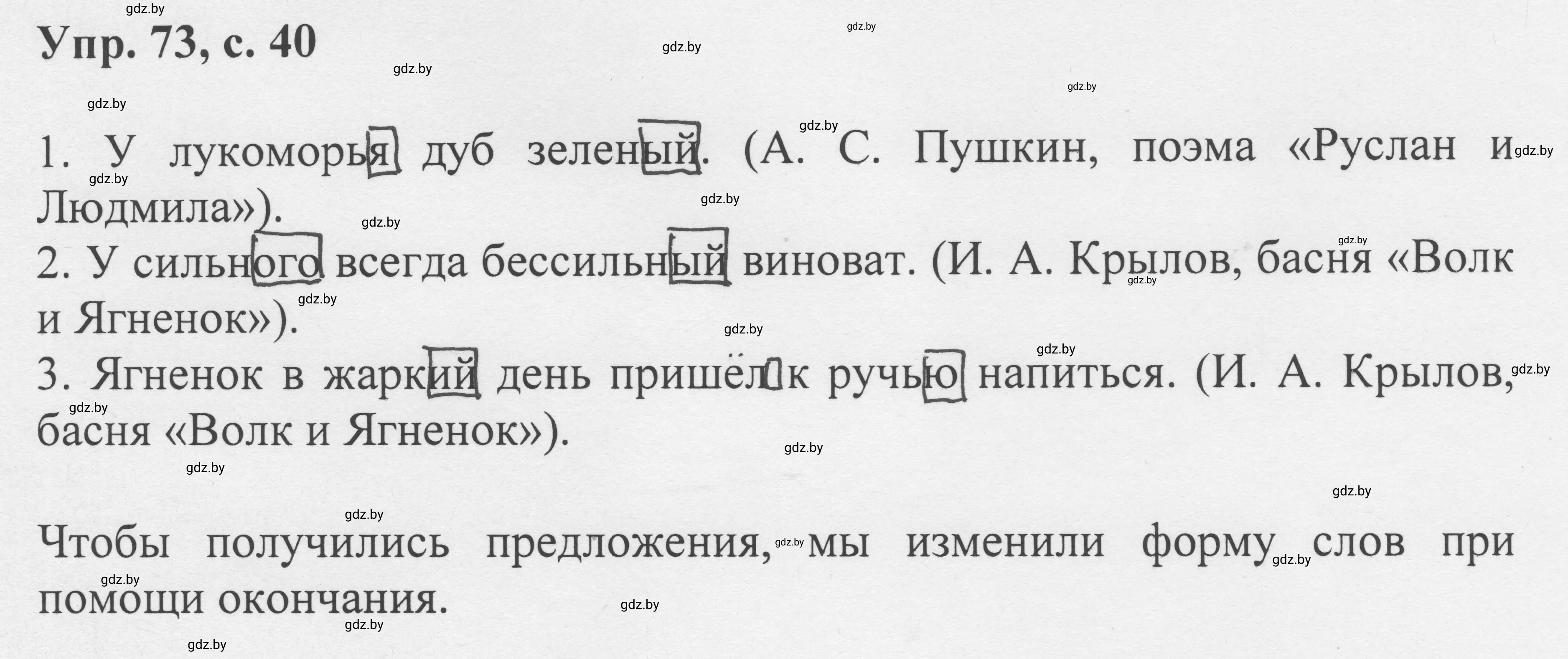 Решение 2. номер 73 (страница 40) гдз по русскому языку 6 класс Мурина, Игнатович, учебник