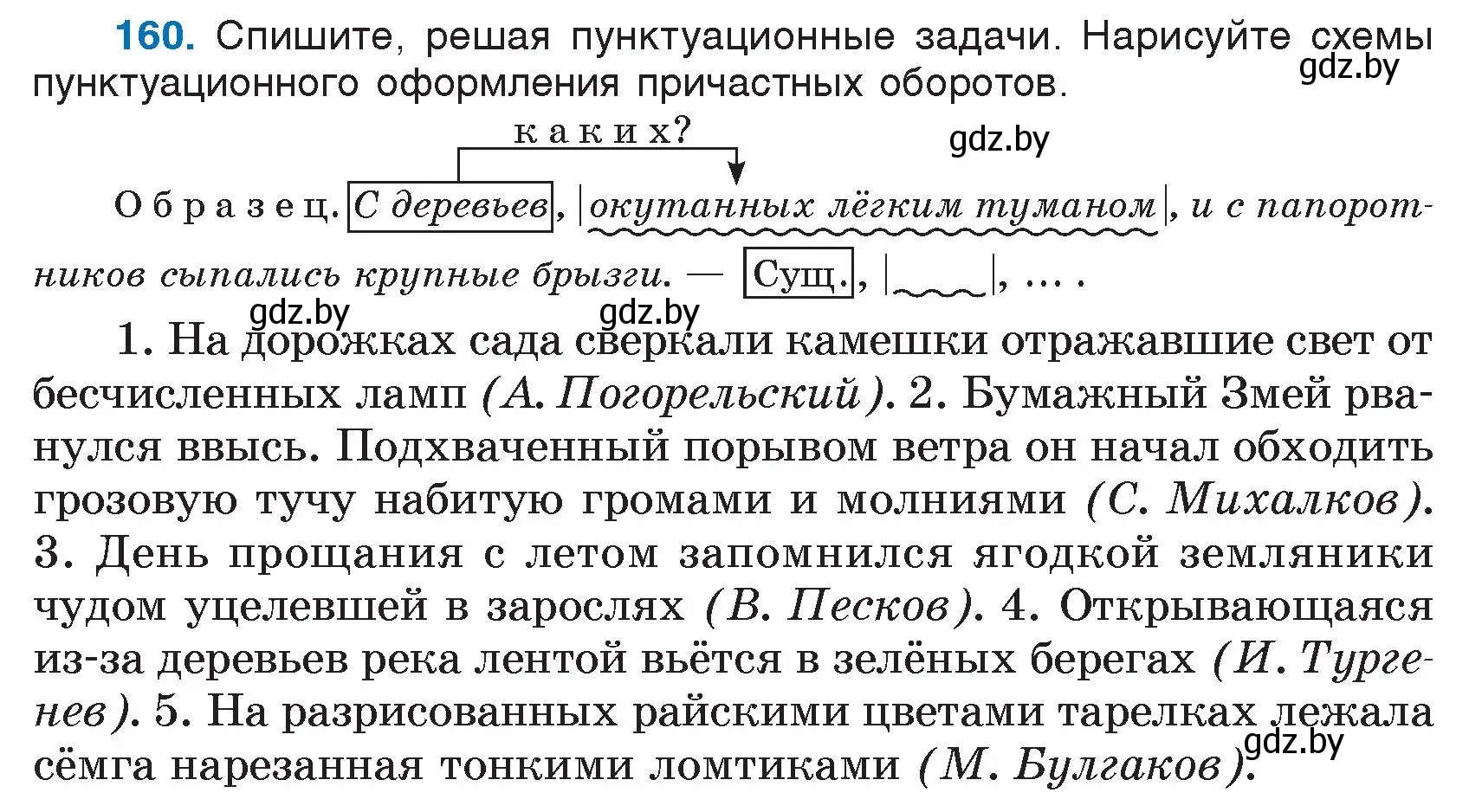 Условие номер 160 (страница 81) гдз по русскому языку 7 класс Волынец, Литвинко, учебник