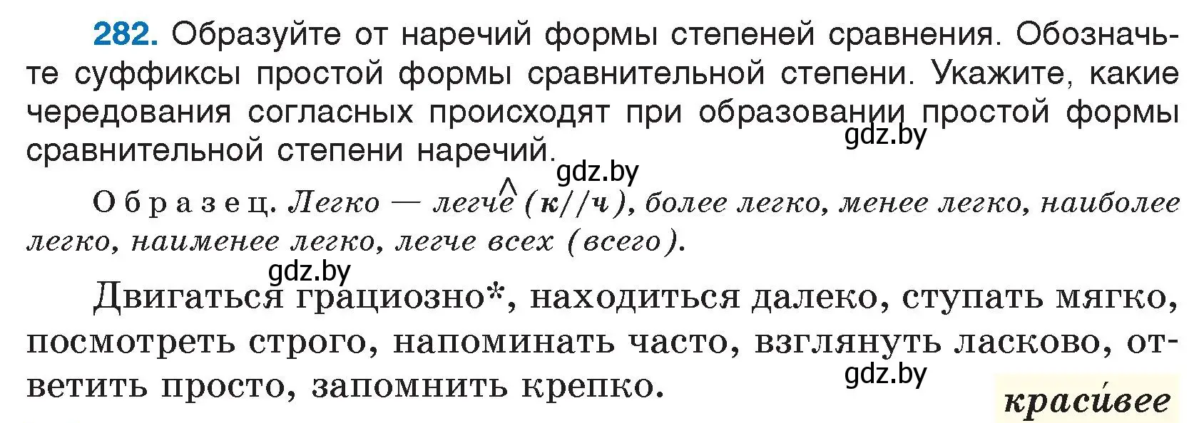 Условие номер 282 (страница 140) гдз по русскому языку 7 класс Волынец, Литвинко, учебник