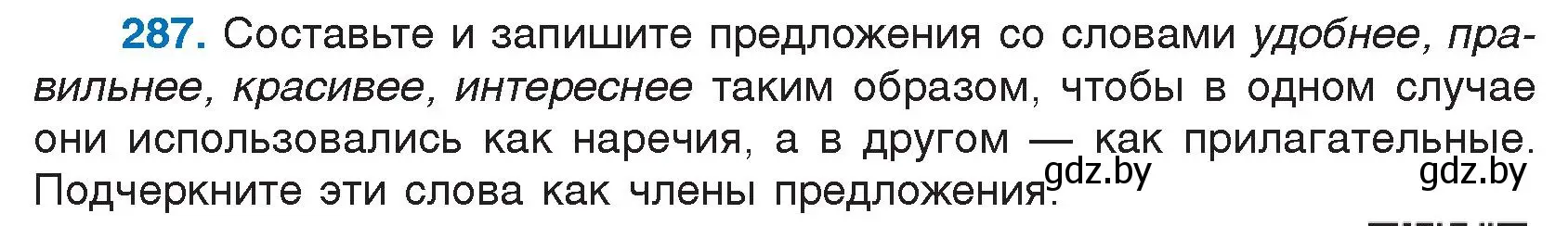 Условие номер 287 (страница 142) гдз по русскому языку 7 класс Волынец, Литвинко, учебник
