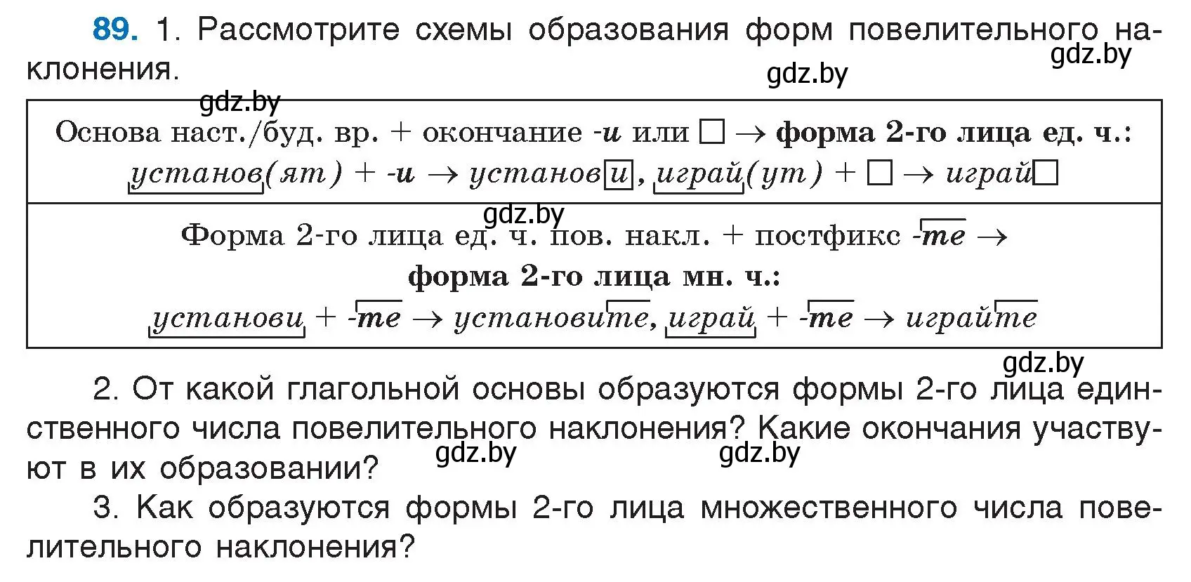 Условие номер 89 (страница 51) гдз по русскому языку 7 класс Волынец, Литвинко, учебник