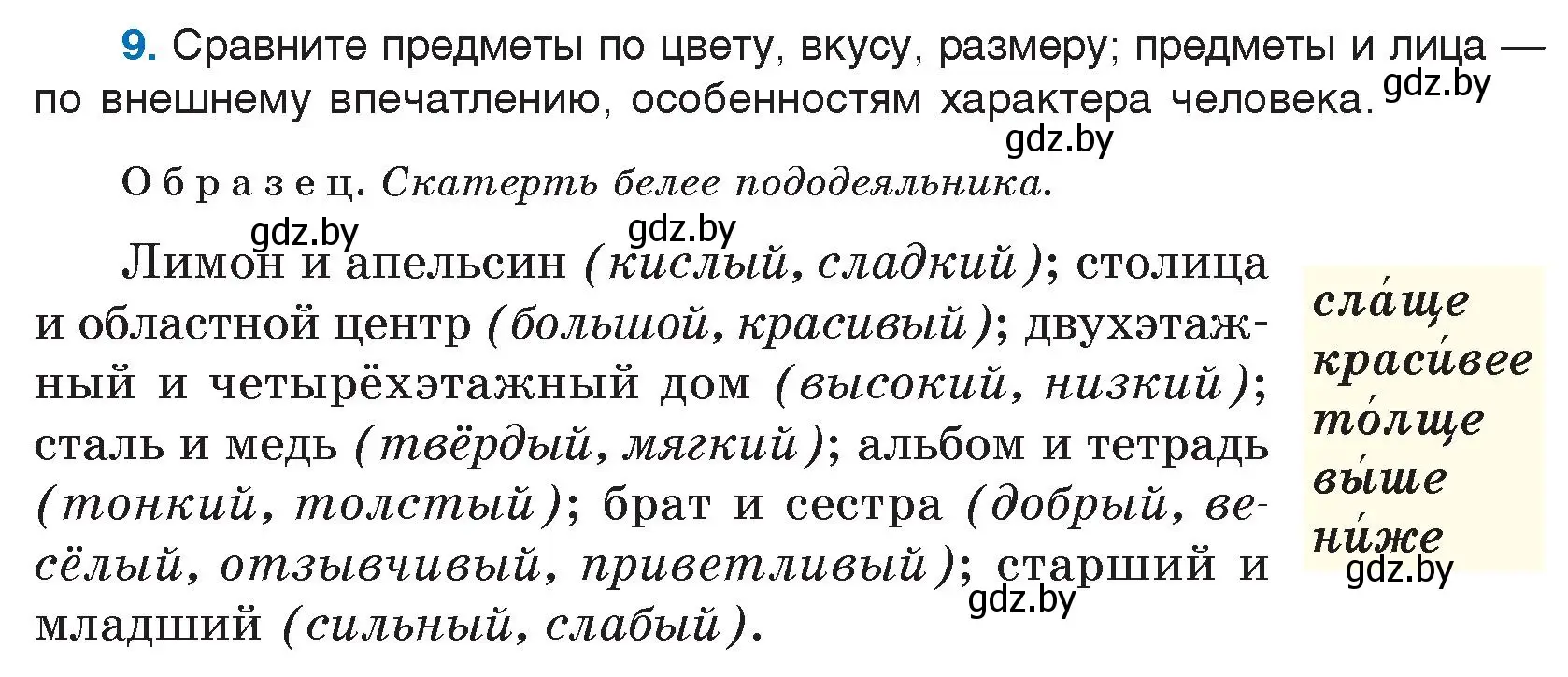 Условие номер 9 (страница 6) гдз по русскому языку 7 класс Волынец, Литвинко, учебник