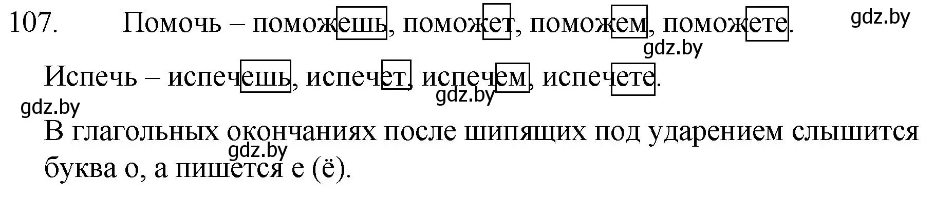 Решение номер 107 (страница 57) гдз по русскому языку 7 класс Волынец, Литвинко, учебник