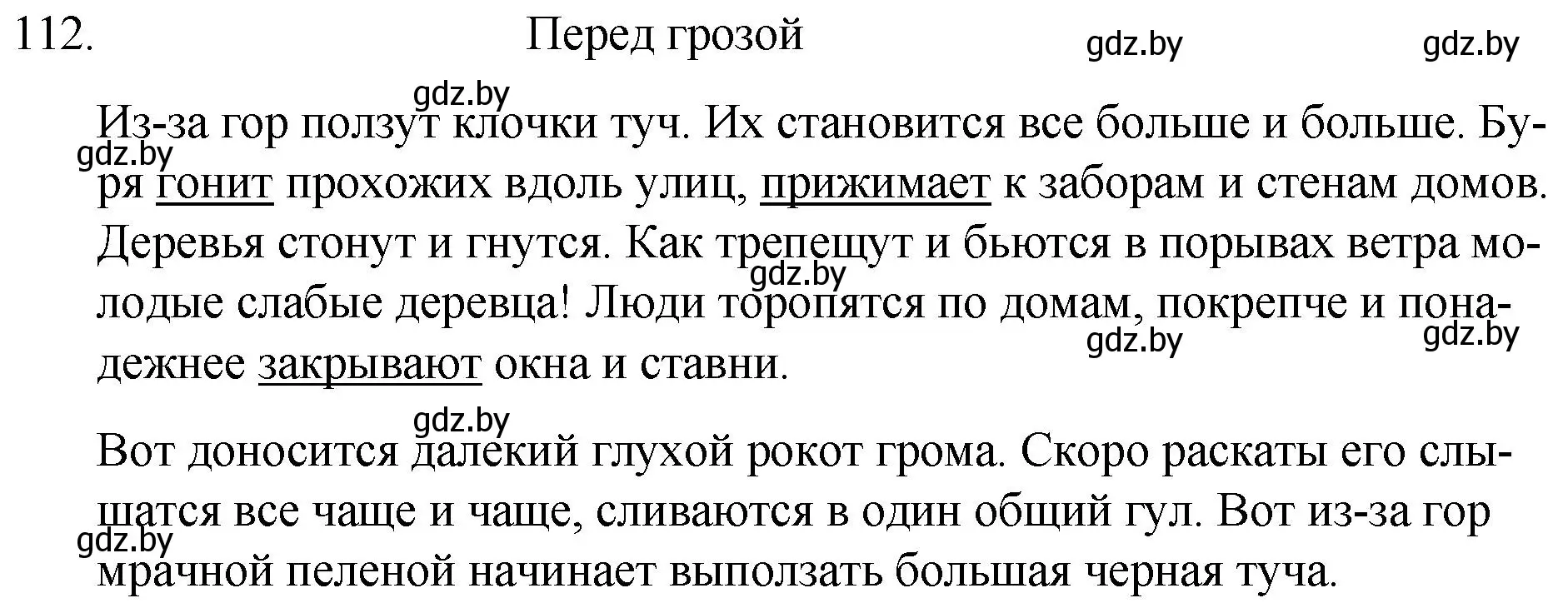 Решение номер 112 (страница 58) гдз по русскому языку 7 класс Волынец, Литвинко, учебник