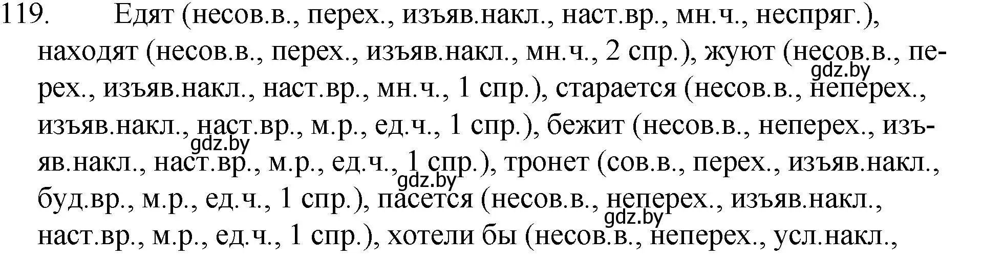 Решение номер 119 (страница 61) гдз по русскому языку 7 класс Волынец, Литвинко, учебник