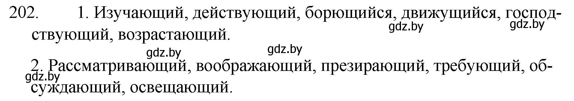 Решение номер 202 (страница 100) гдз по русскому языку 7 класс Волынец, Литвинко, учебник