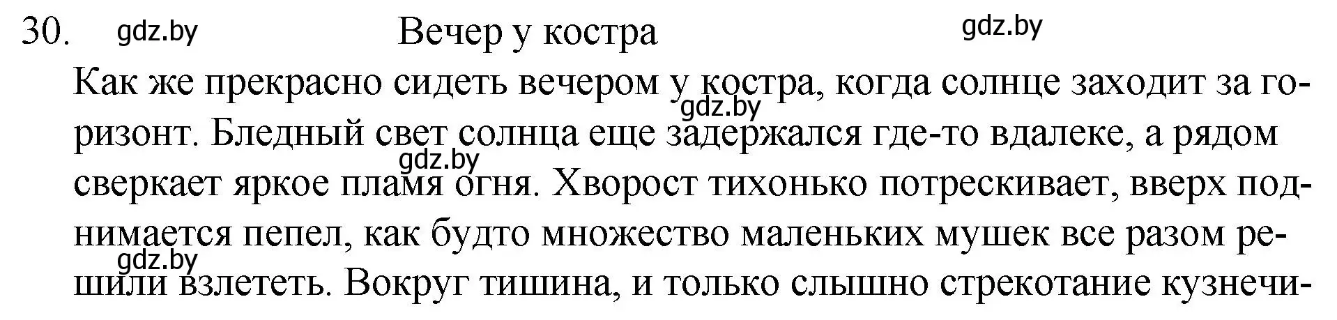 Решение номер 30 (страница 21) гдз по русскому языку 7 класс Волынец, Литвинко, учебник