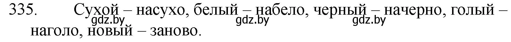 Решение номер 335 (страница 160) гдз по русскому языку 7 класс Волынец, Литвинко, учебник