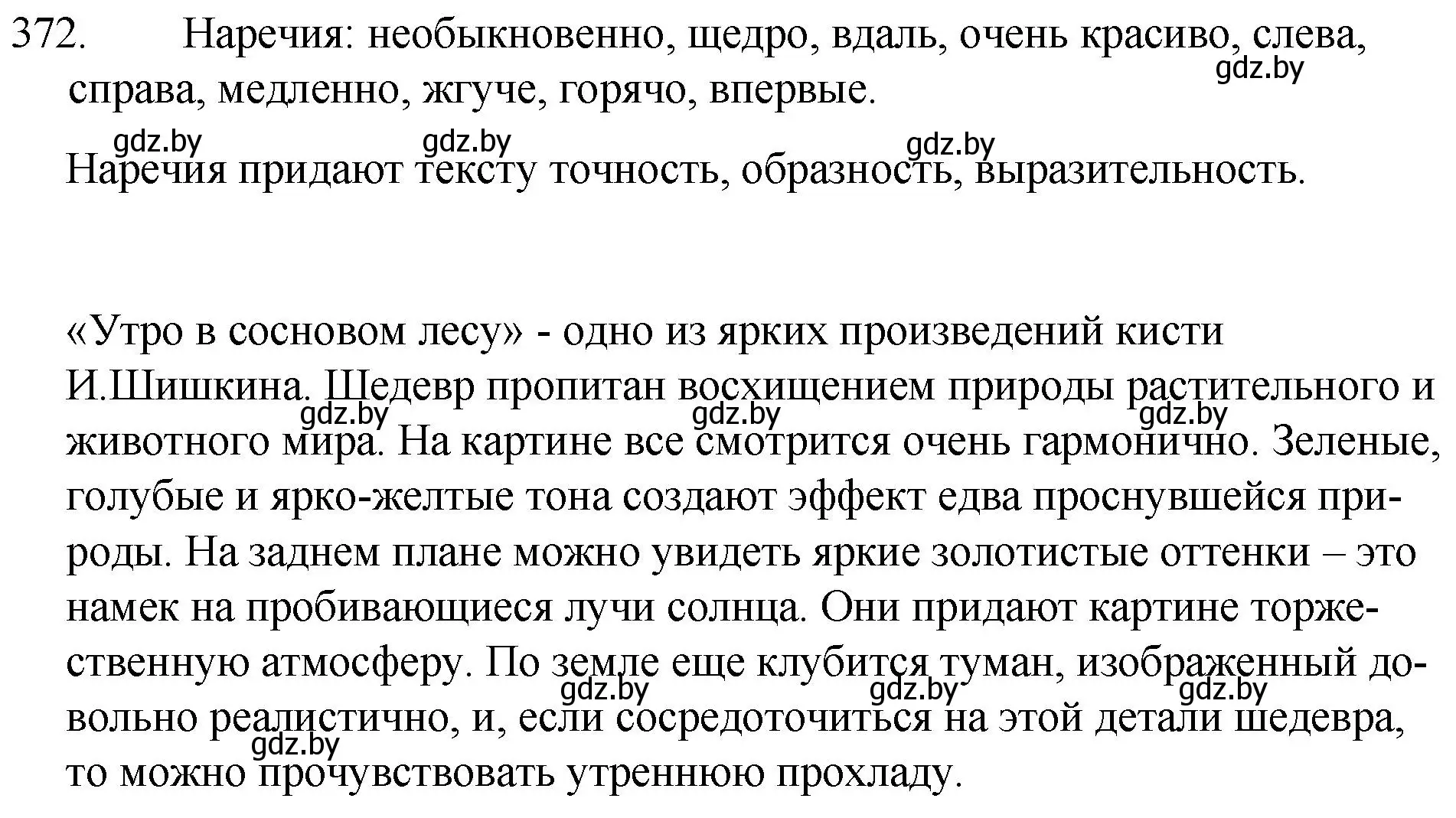 Решение номер 372 (страница 175) гдз по русскому языку 7 класс Волынец, Литвинко, учебник