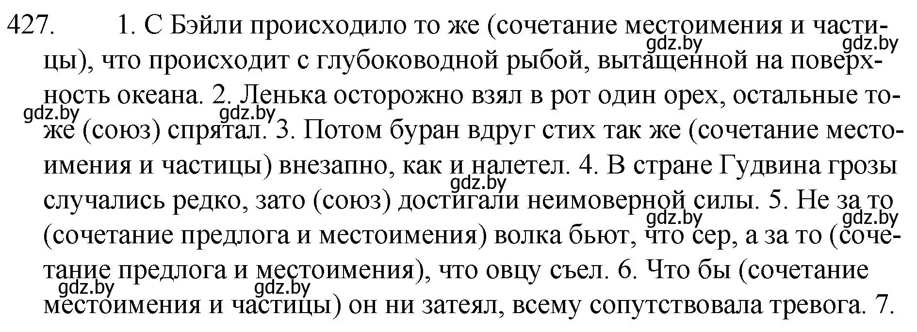 Решение номер 427 (страница 206) гдз по русскому языку 7 класс Волынец, Литвинко, учебник