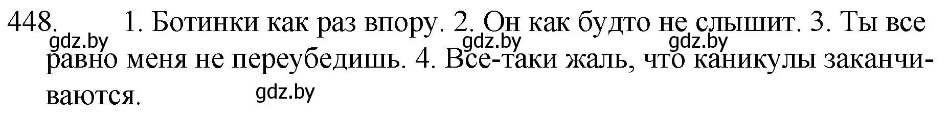 Решение номер 448 (страница 217) гдз по русскому языку 7 класс Волынец, Литвинко, учебник