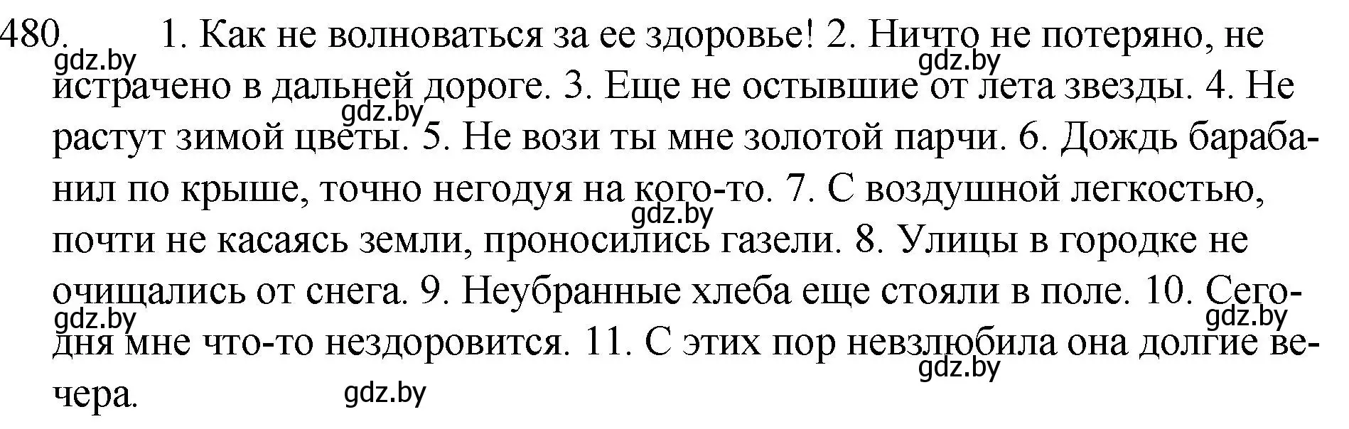 Решение номер 480 (страница 232) гдз по русскому языку 7 класс Волынец, Литвинко, учебник