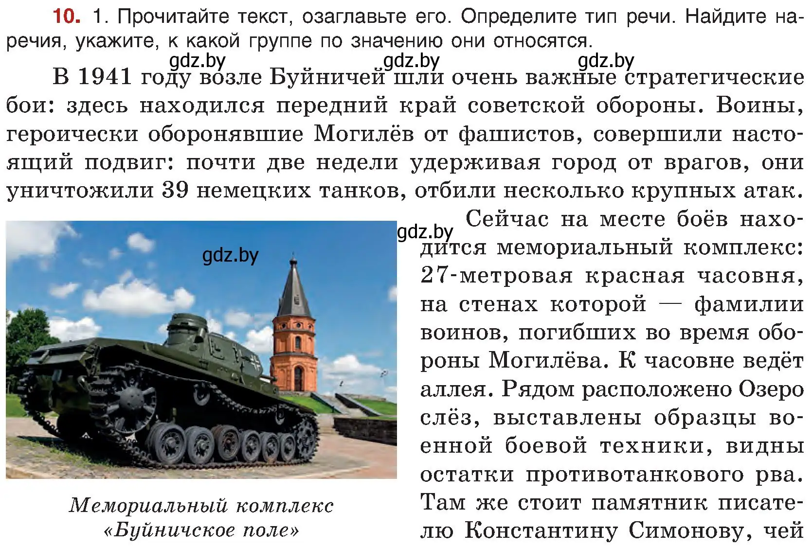 Условие номер 10 (страница 12) гдз по русскому языку 8 класс Мурина, Долбик, учебник