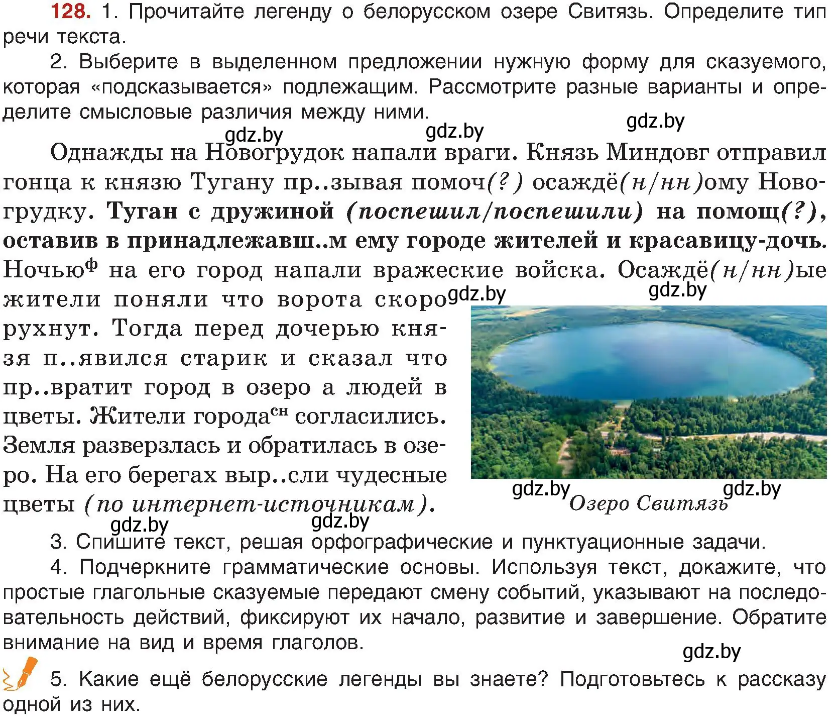 Условие номер 128 (страница 77) гдз по русскому языку 8 класс Мурина, Долбик, учебник